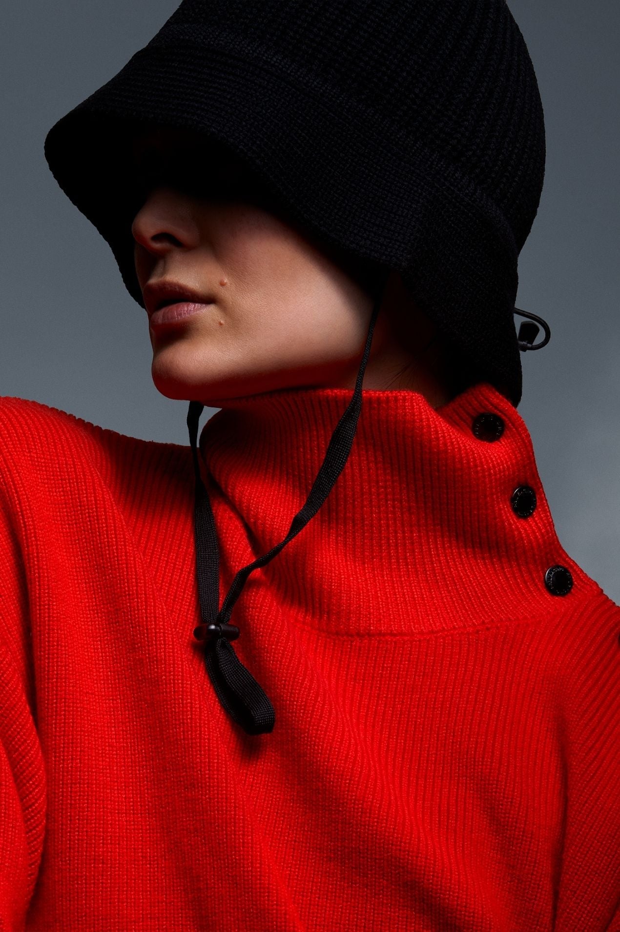 WOOL KNIT | BUTTONED COLLAR