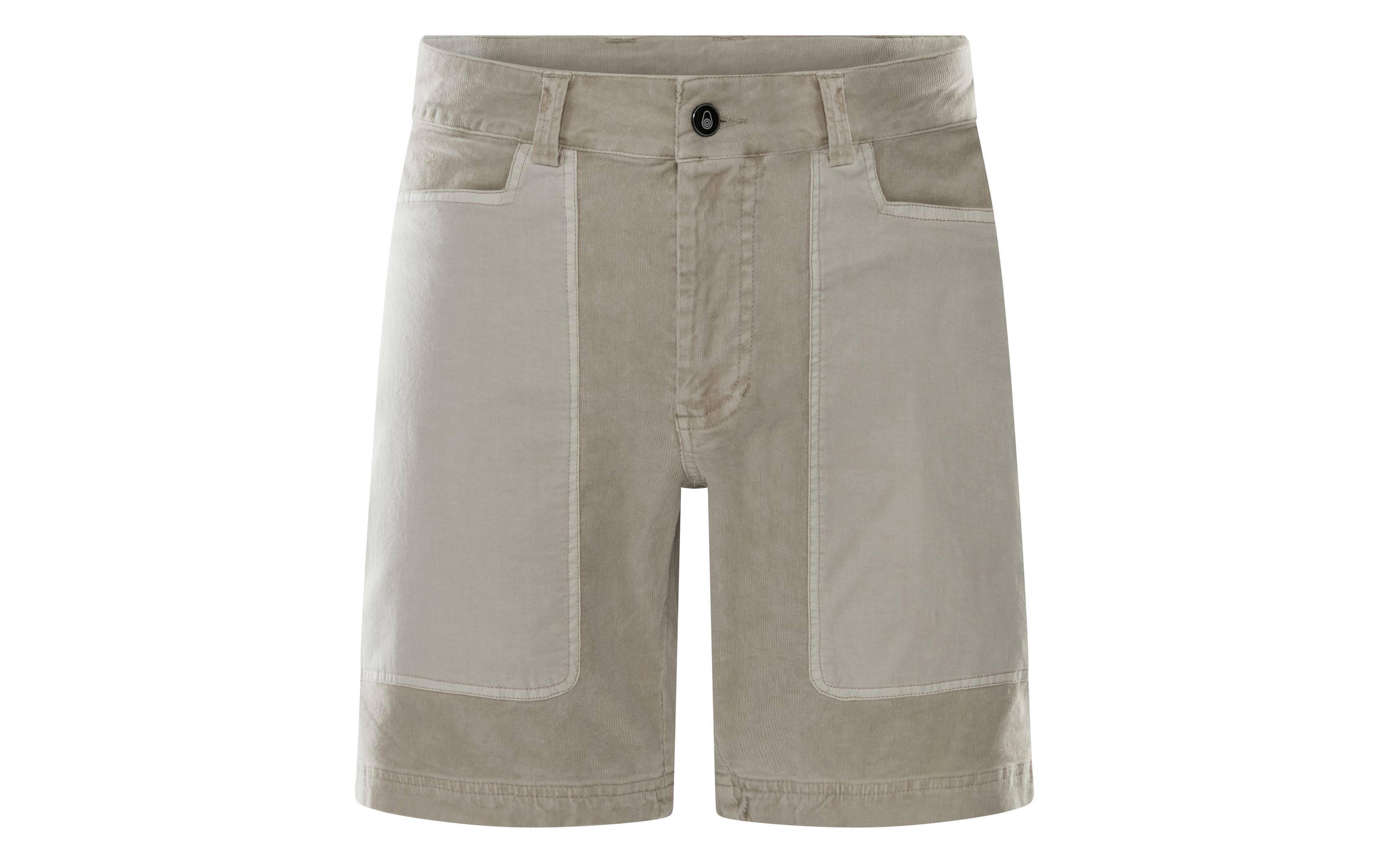 BLOCKED CORDUROY SHORTS