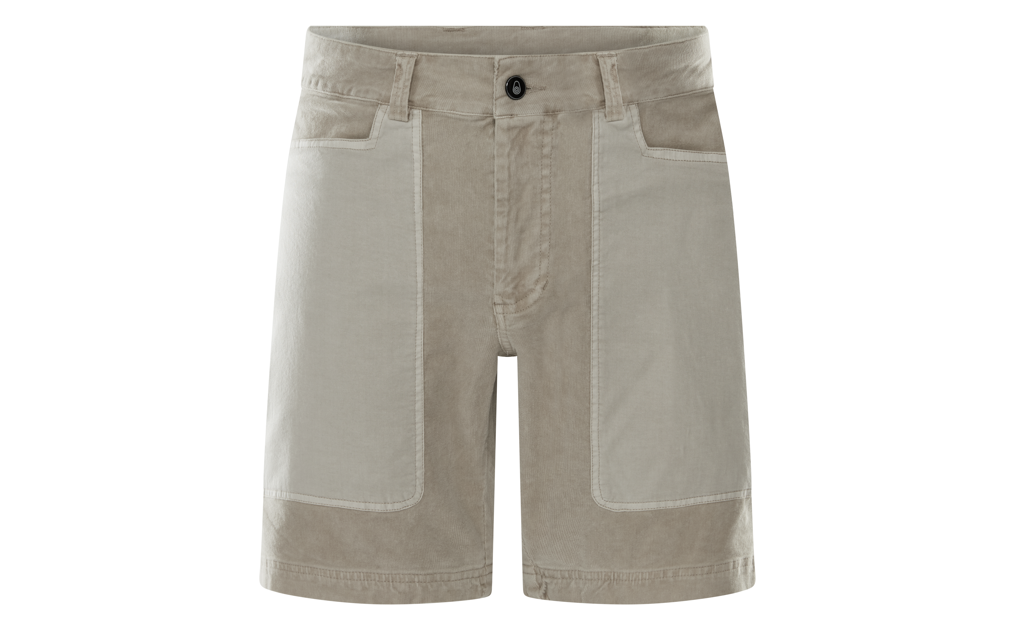 BLOCKED CORDUROY SHORTS