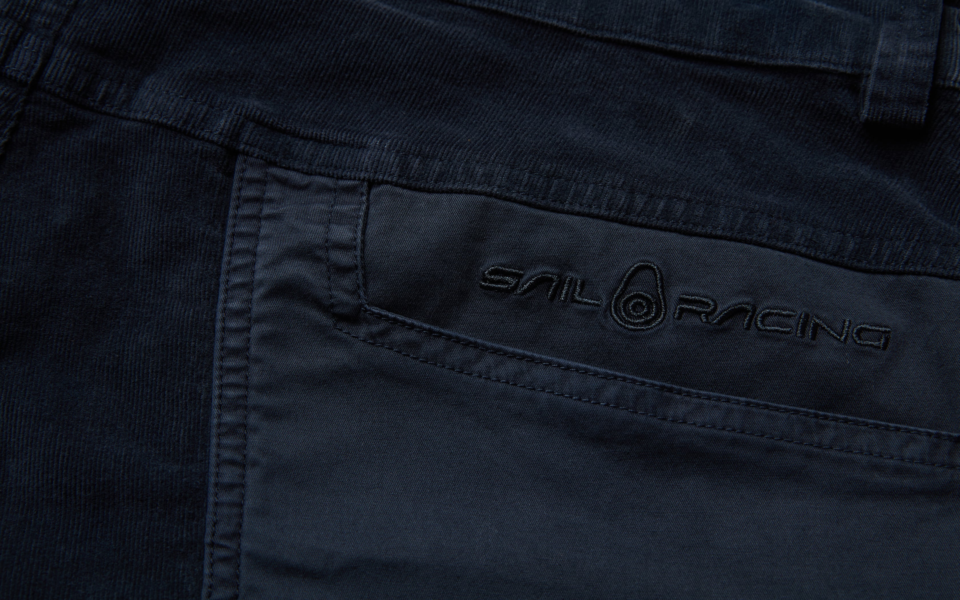 BLOCKED CORDUROY SHORTS