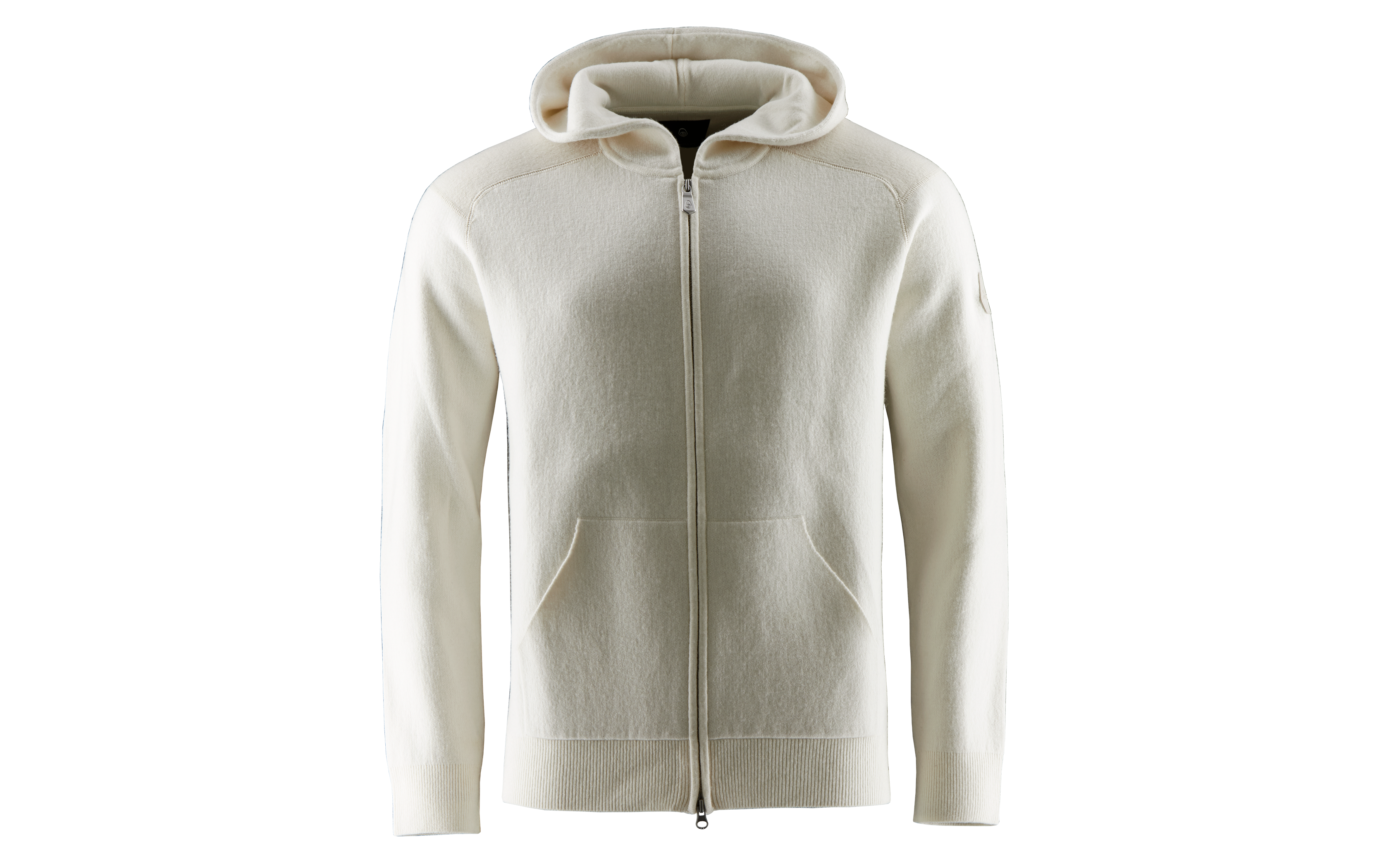 SPINE KNITTED ZIP HOOD 