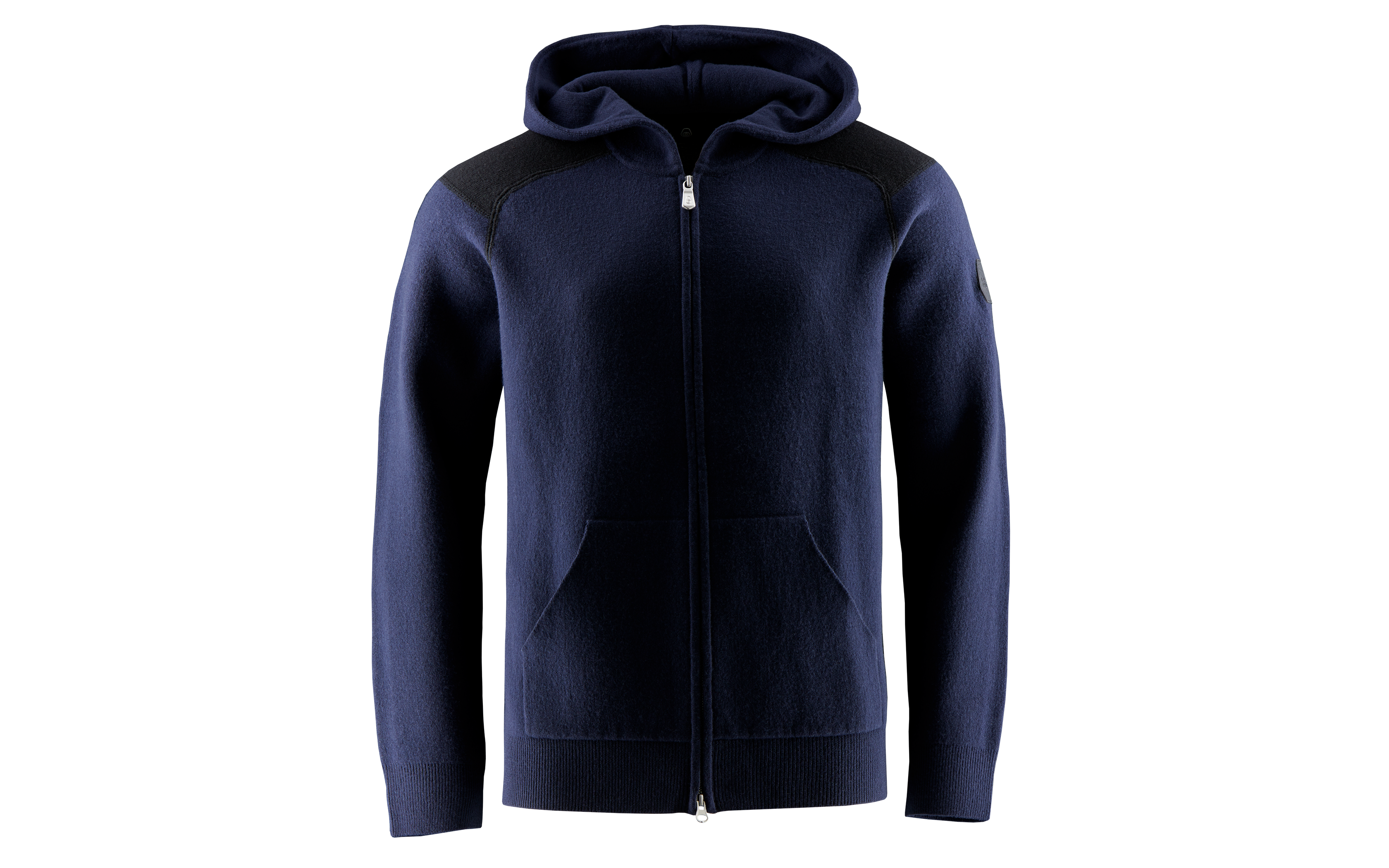 SPINE KNITTED ZIP HOOD 