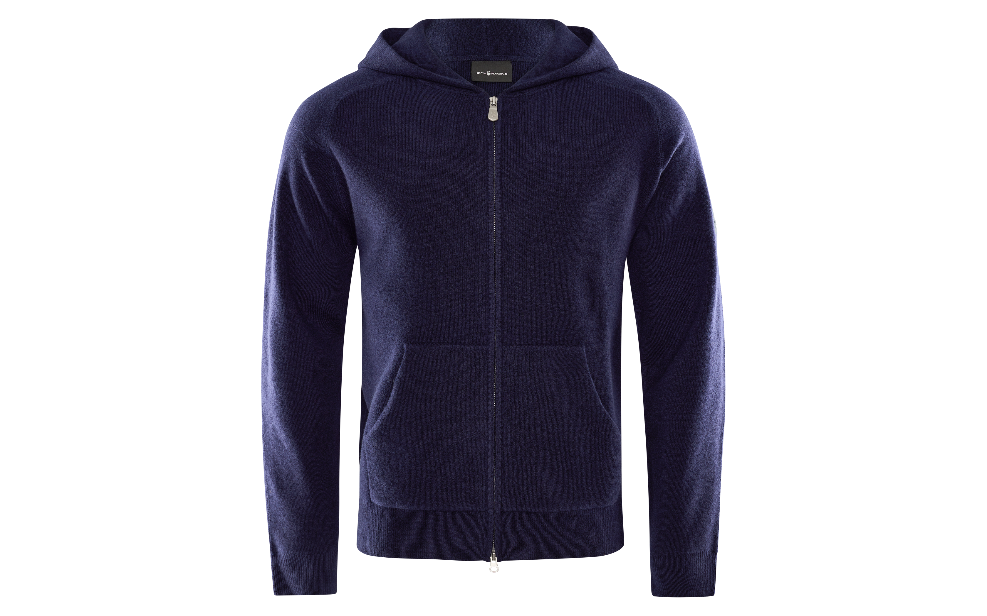 SPINE KNITTED ZIP HOOD