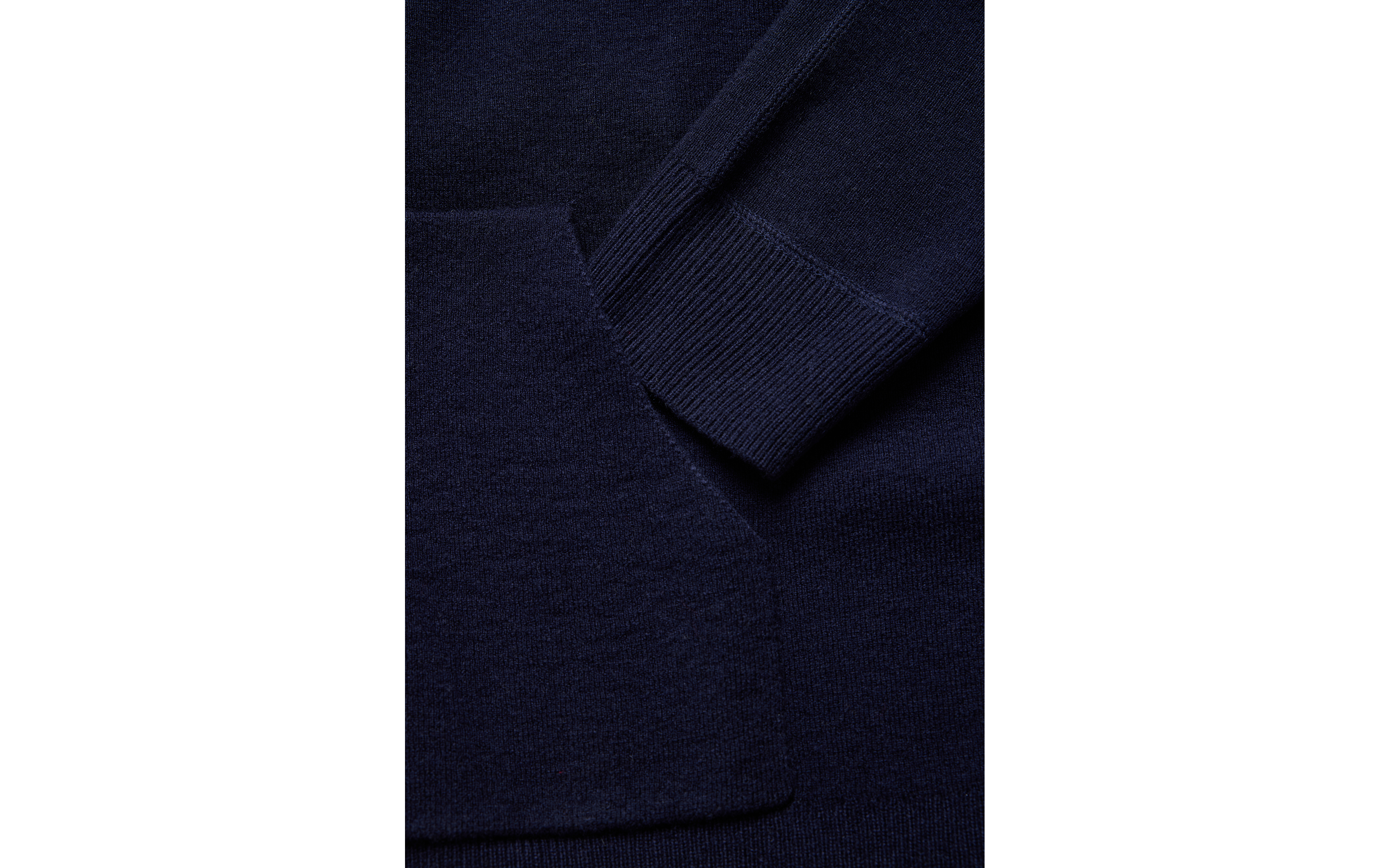 SPINE KNITTED ZIP HOOD