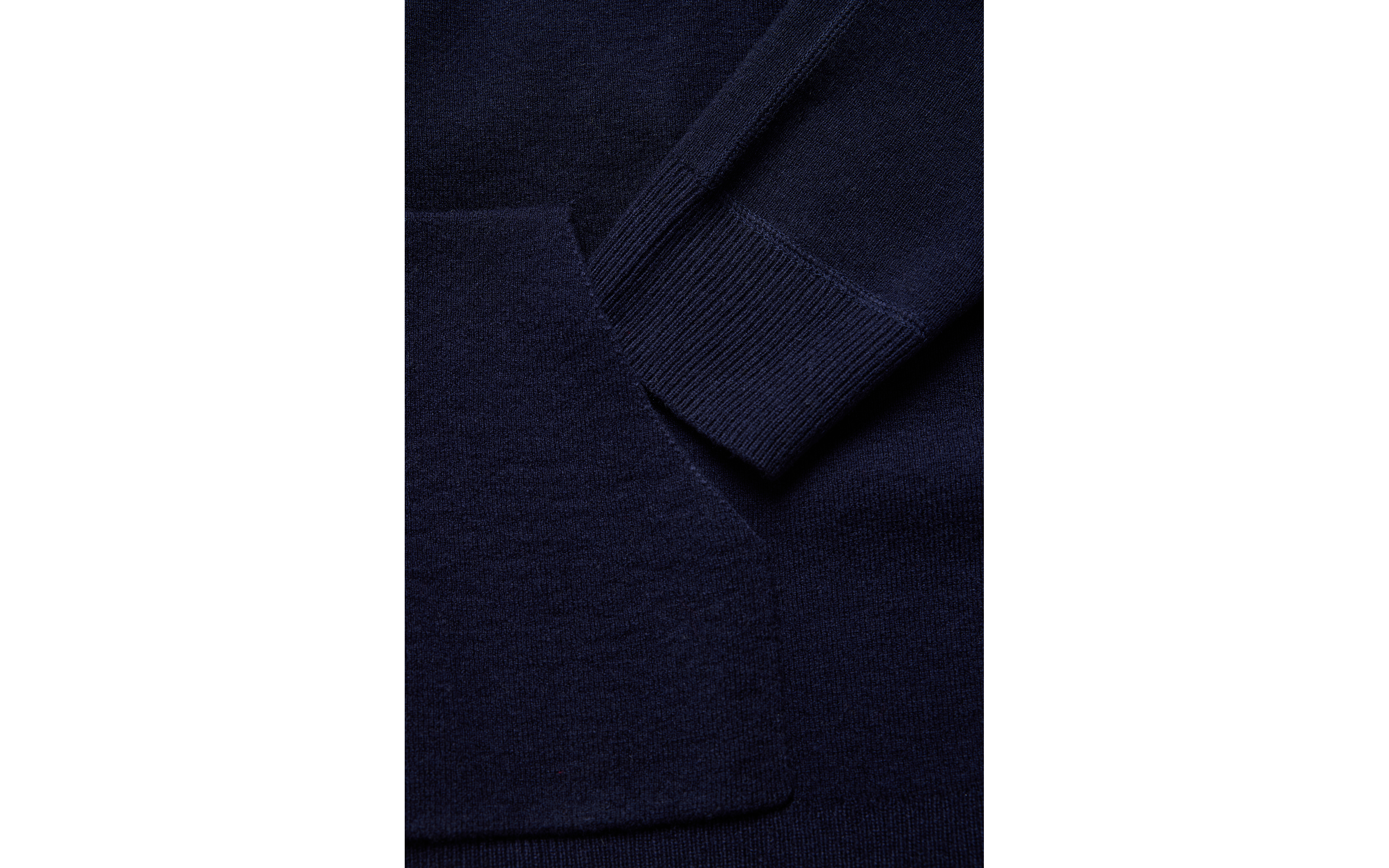 SPINE KNITTED ZIP HOOD