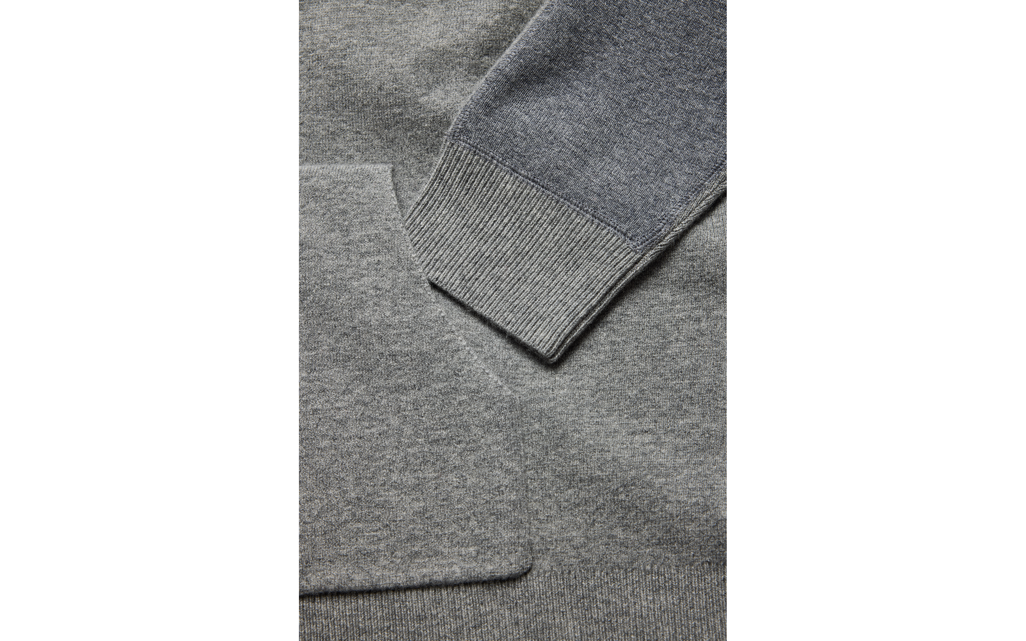 SPINE KNITTED ZIP HOOD
