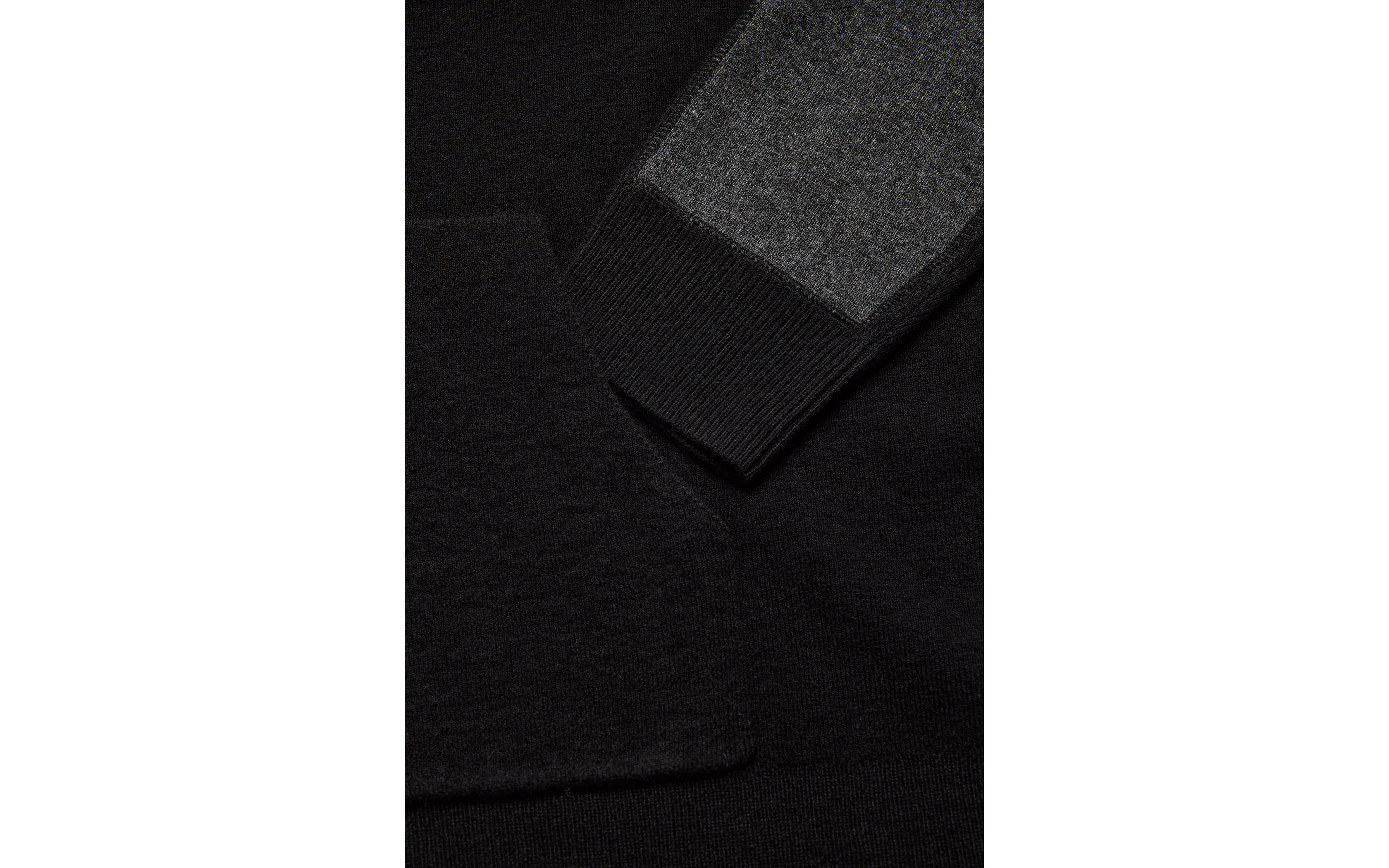 SPINE KNITTED ZIP HOOD