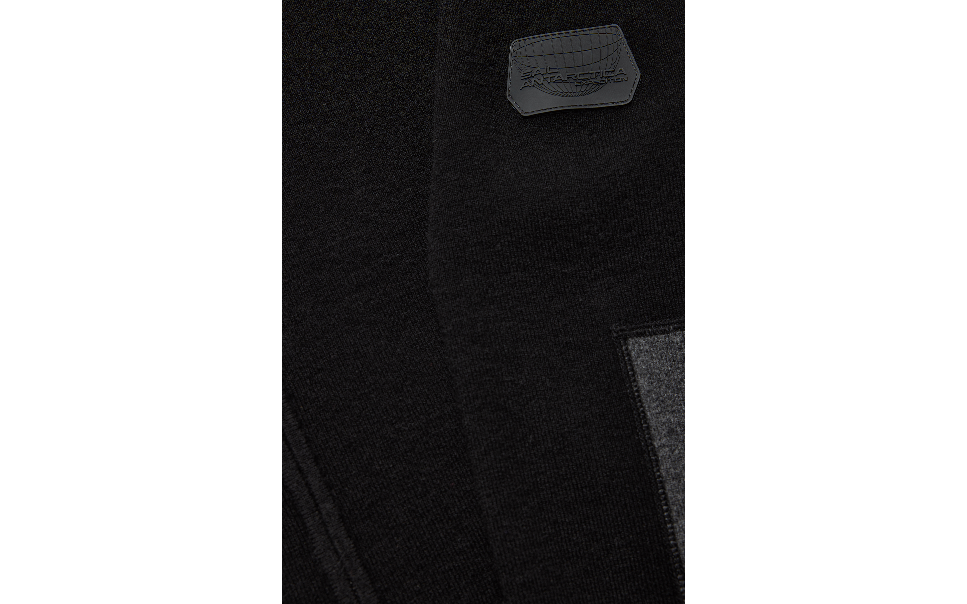 SPINE KNITTED ZIP HOOD