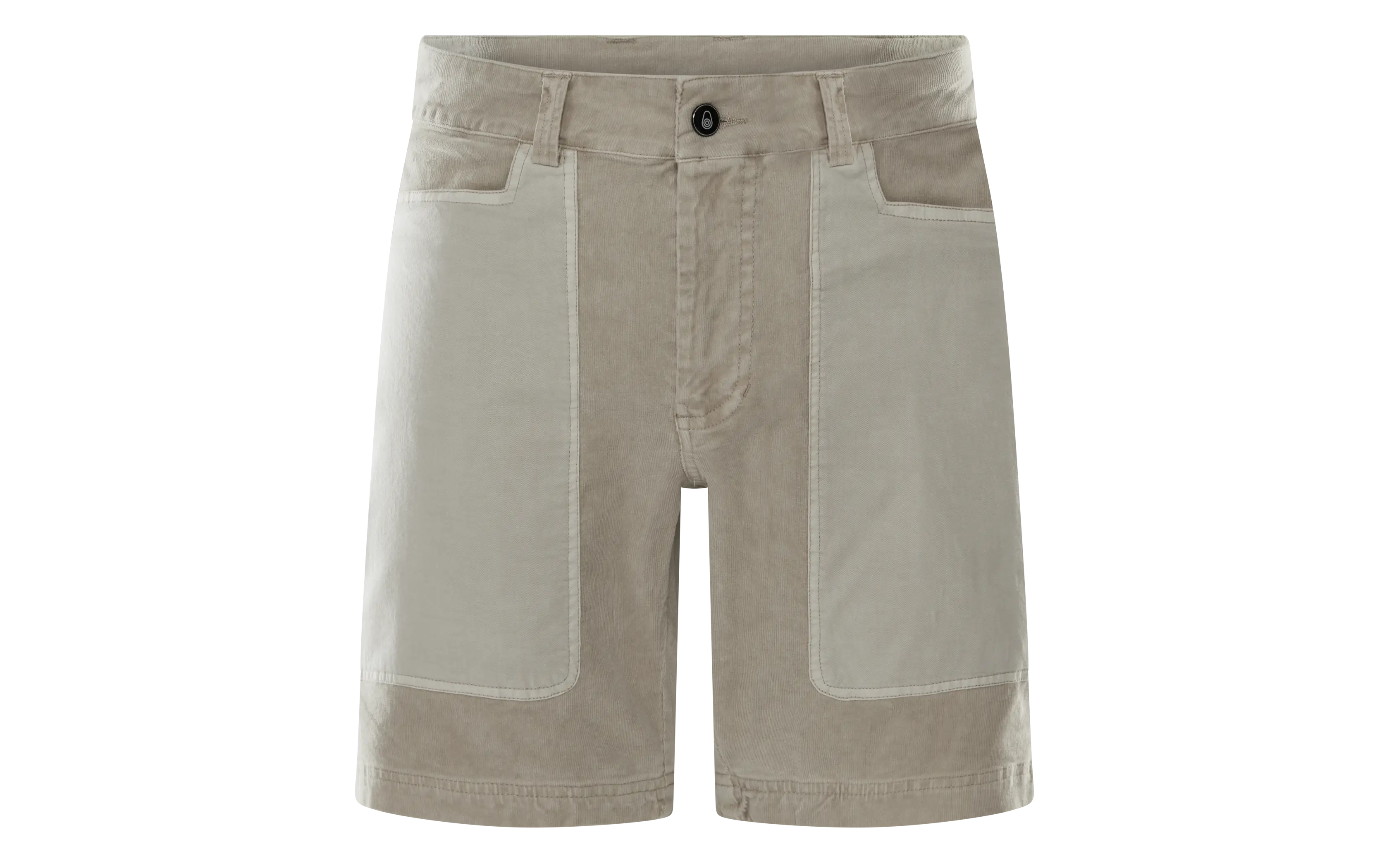 BLOCKED CORDUROY SHORTS