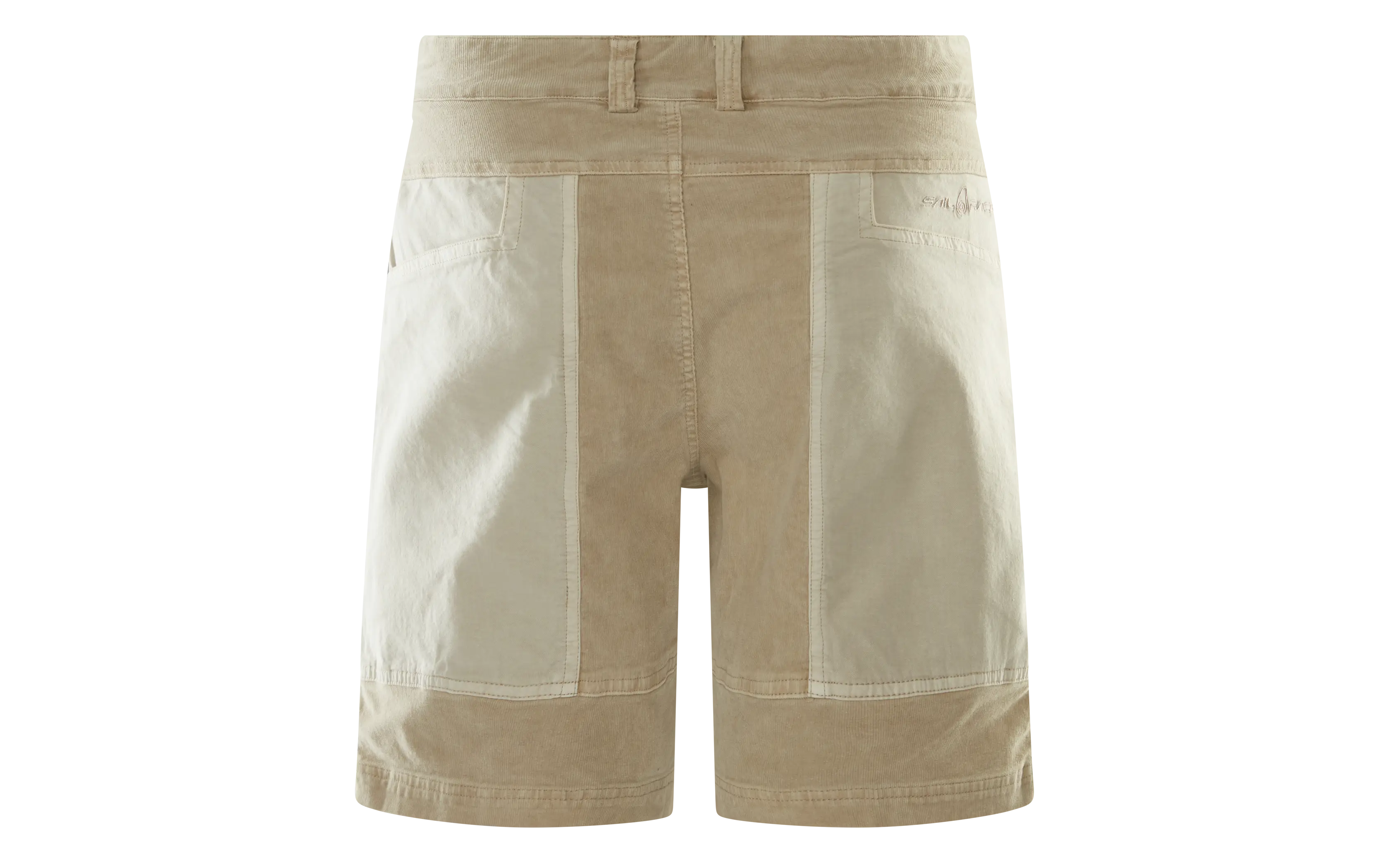 BLOCKED CORDUROY SHORTS