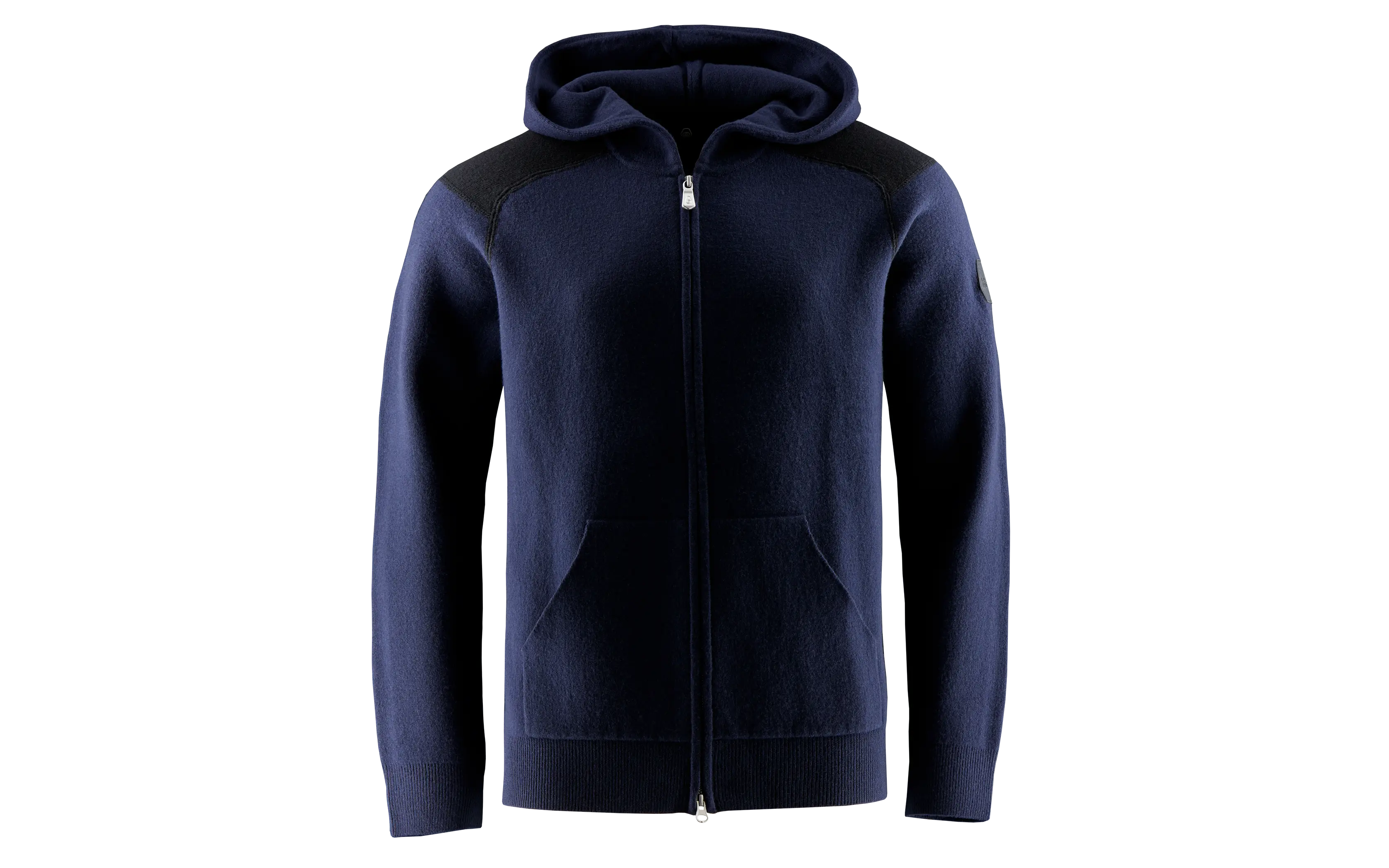 SPINE KNITTED ZIP HOOD 